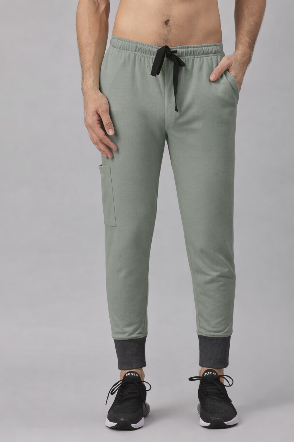 MedFa Dri-Fit Jogger Scrubs Suit-(Mens) (Light Grey)