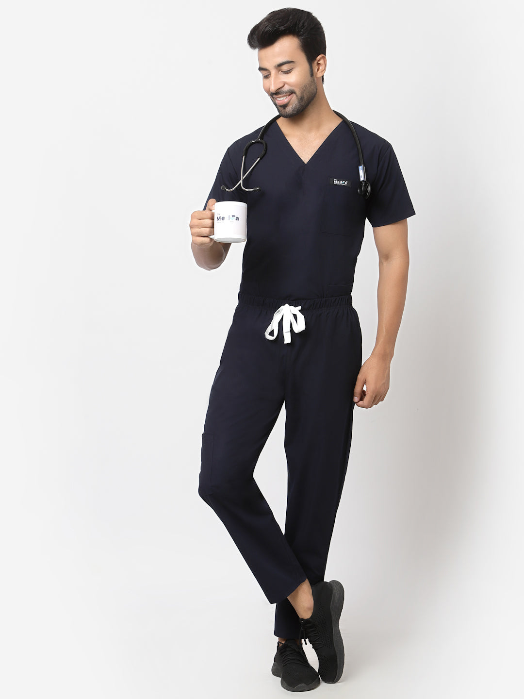 Essentail Scrub - (Navy) (Men's) - TheMedfa