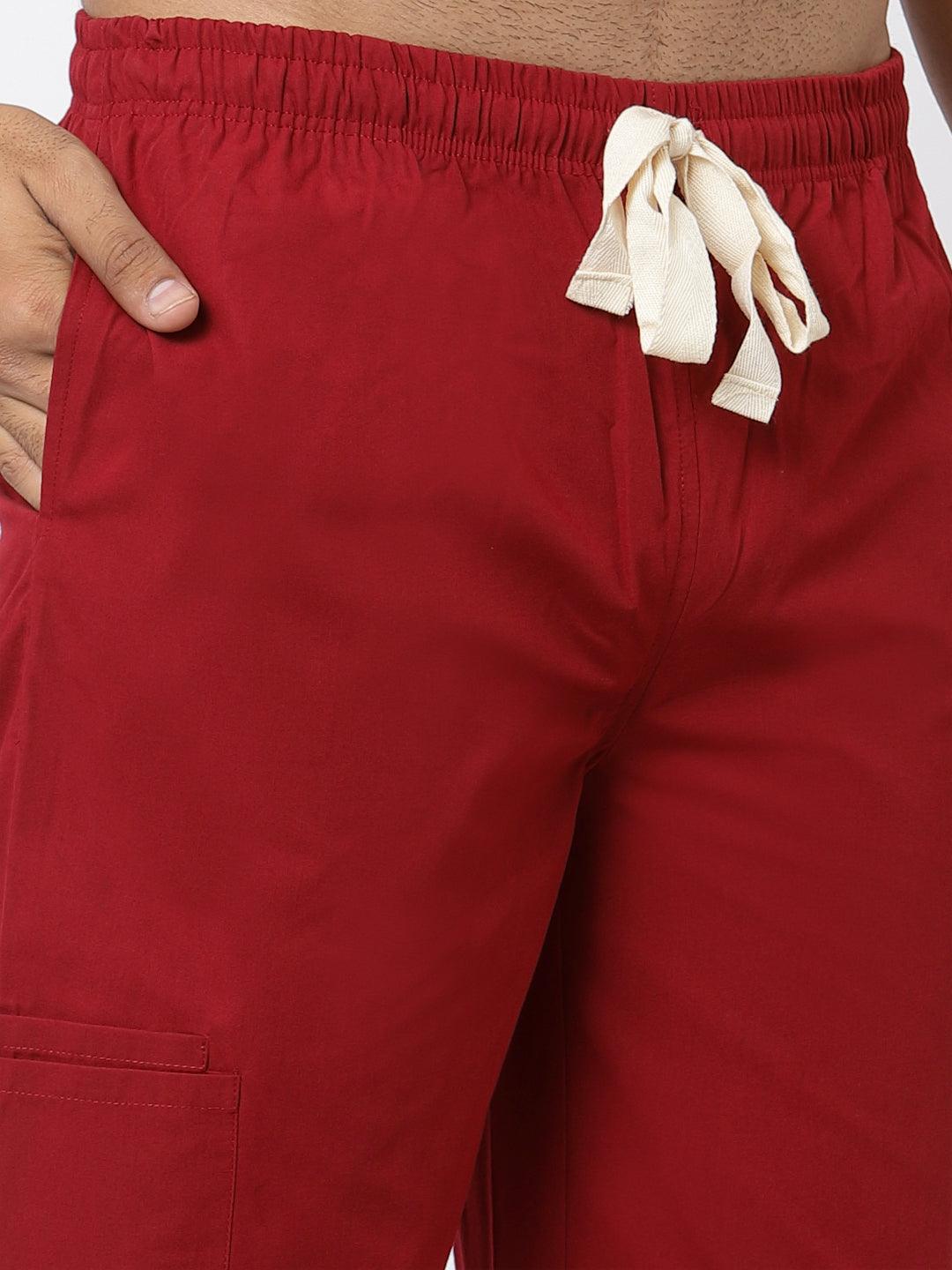 Essentail Scrub - (Burgundy) (Men's) - TheMedfa