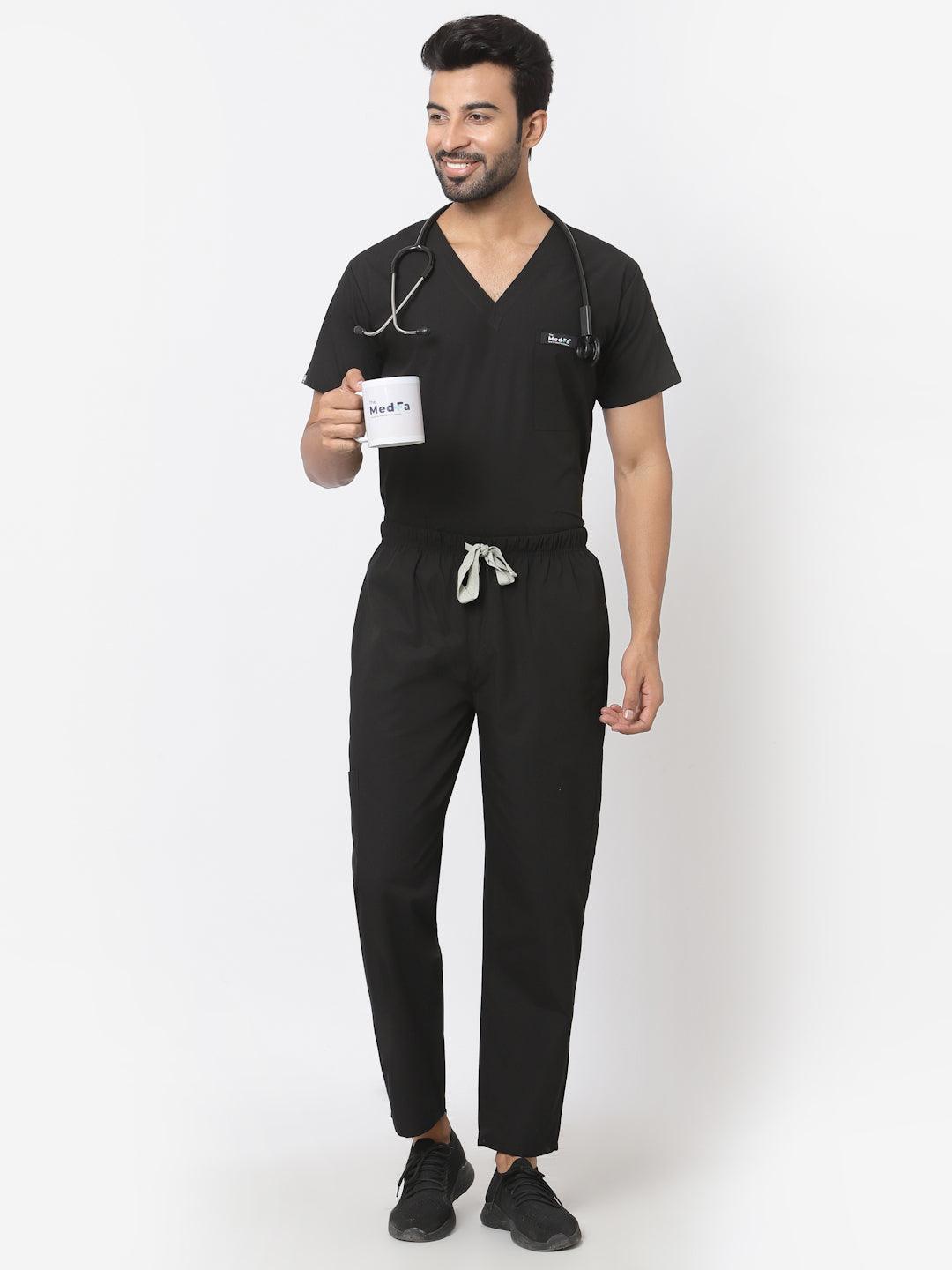 Essentail Scrub - (Black) (Men's) - TheMedfa