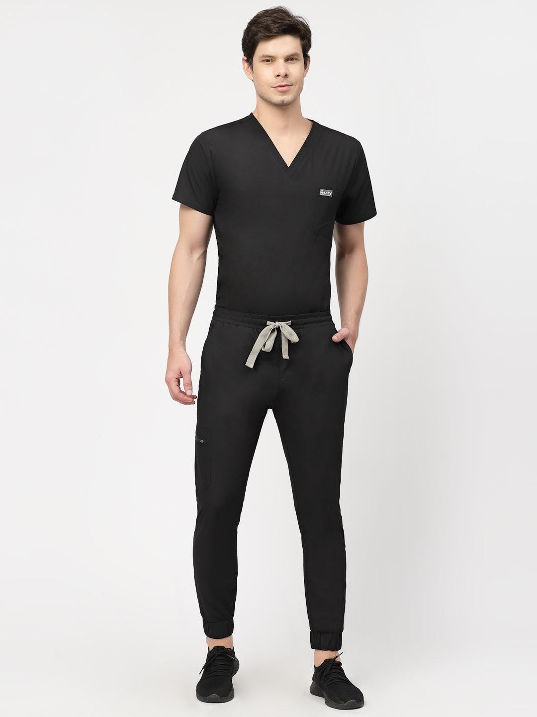 Classic Jogger Pant Scrub - (Black) (Men's) - TheMedfa