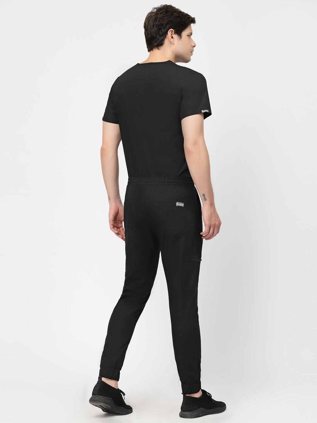 Classic Jogger Pant Scrub - (Black) (Men's) - TheMedfa