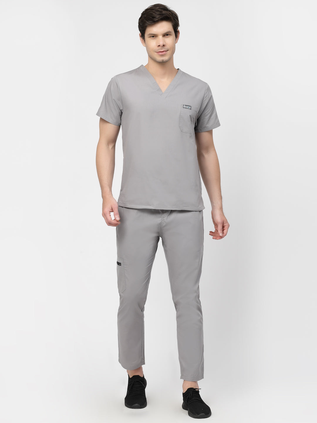Classic Straight Pant Scrub Suit - (Graphite) (Men's)