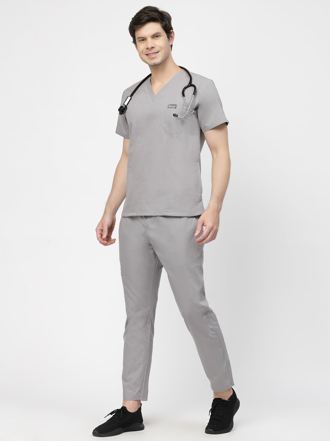 Classic Straight Pant Scrub Suit - (Graphite) (Men's)