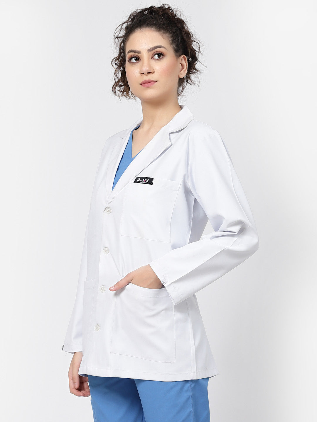 MedFa Short Lab Coat - (Women's) - TheMedfa