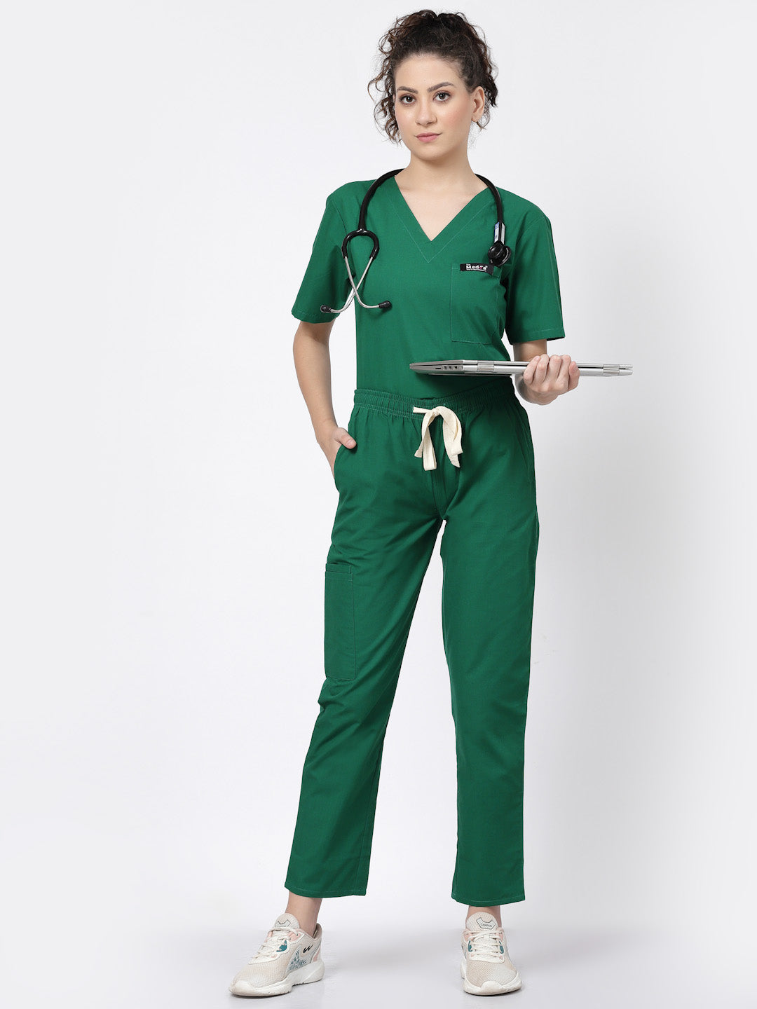 Essential Scrub - (Hunter Green) (Women's) - TheMedfa