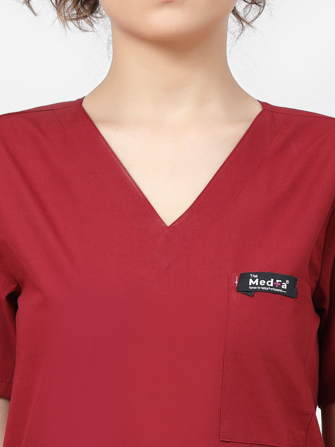 Essential Scrub - (Burgundy) (Women's) - TheMedfa