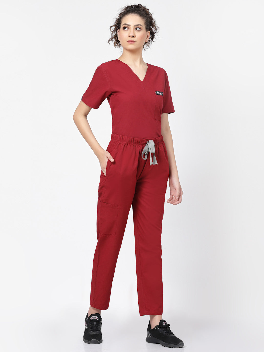 Essential Scrub - (Burgundy) (Women's) - TheMedfa