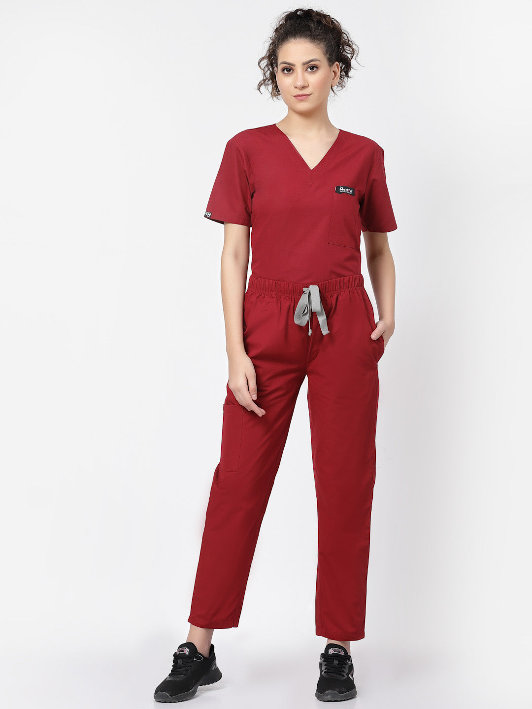 Essential Scrub - (Burgundy) (Women's) - TheMedfa