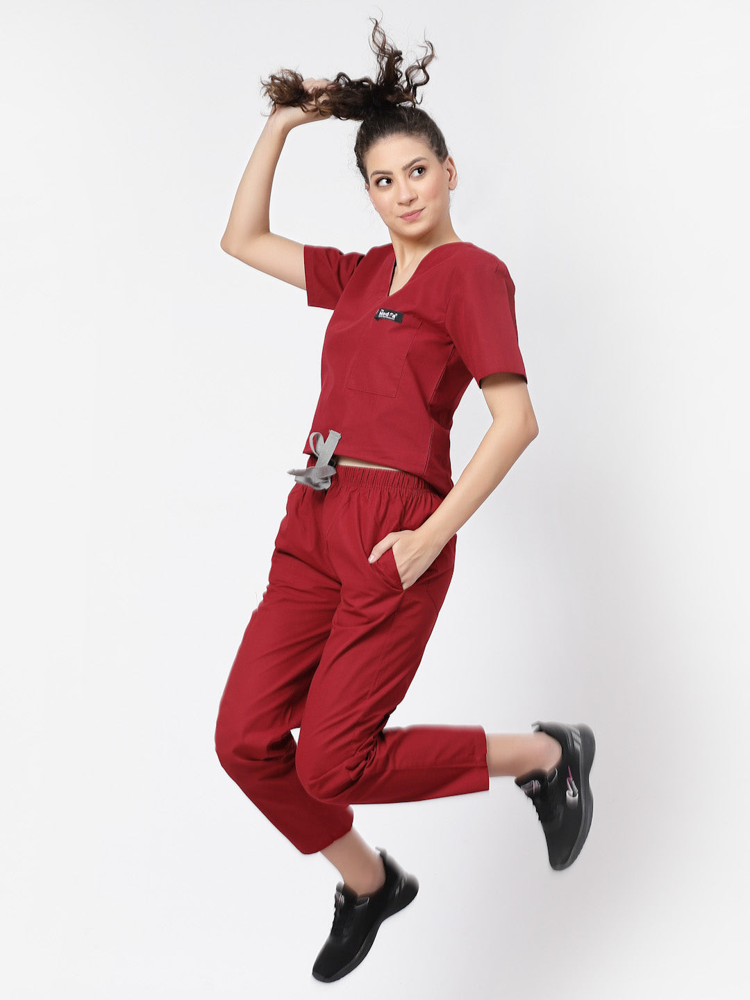 Essential Scrub - (Burgundy) (Women's) - TheMedfa