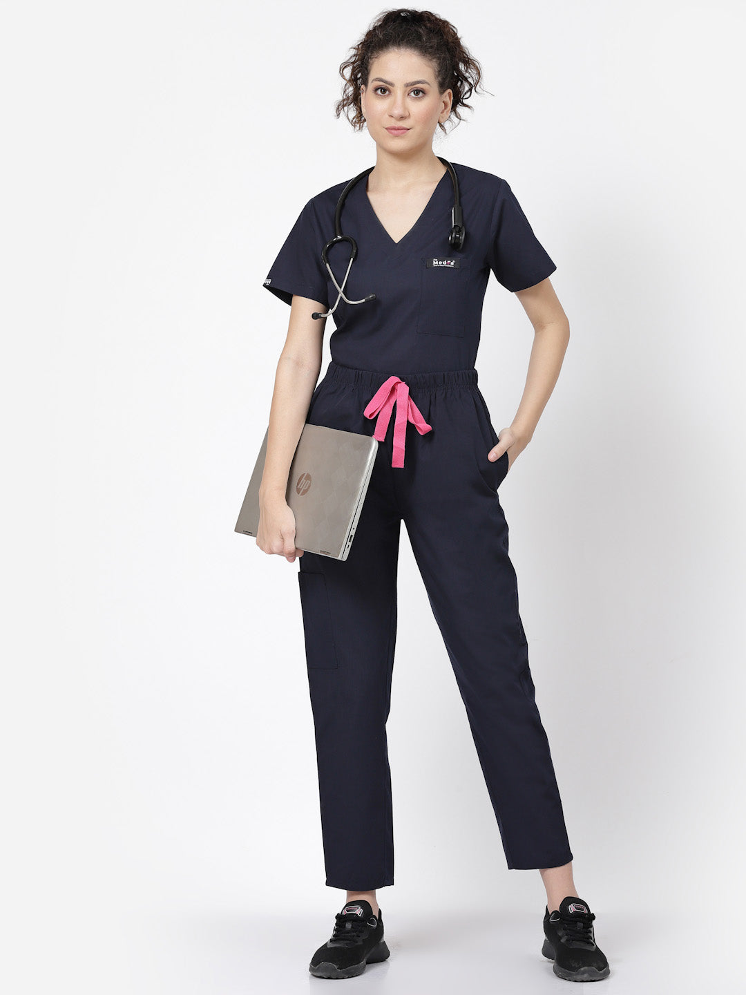 Essentail Scrub - (Navy) (Women's) - TheMedfa