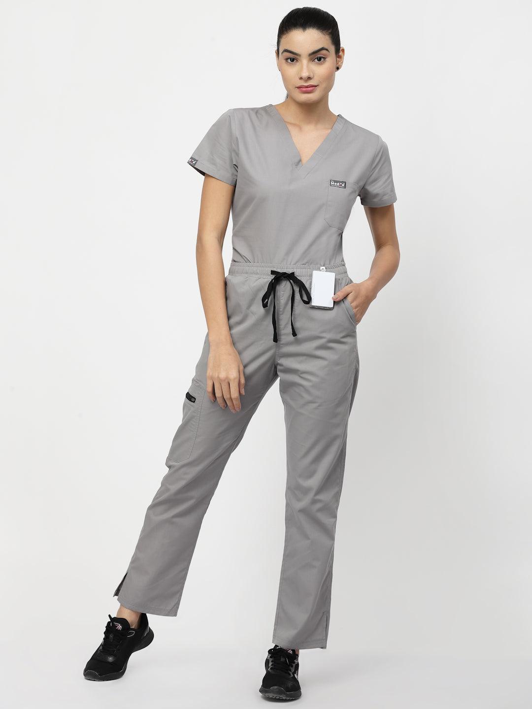 Classic Straight Pant Scrub - (Graphite) (Women's) - TheMedfa
