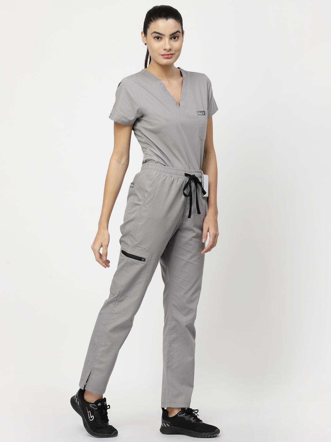 Classic Straight Pant Scrub - (Graphite) (Women's) - TheMedfa