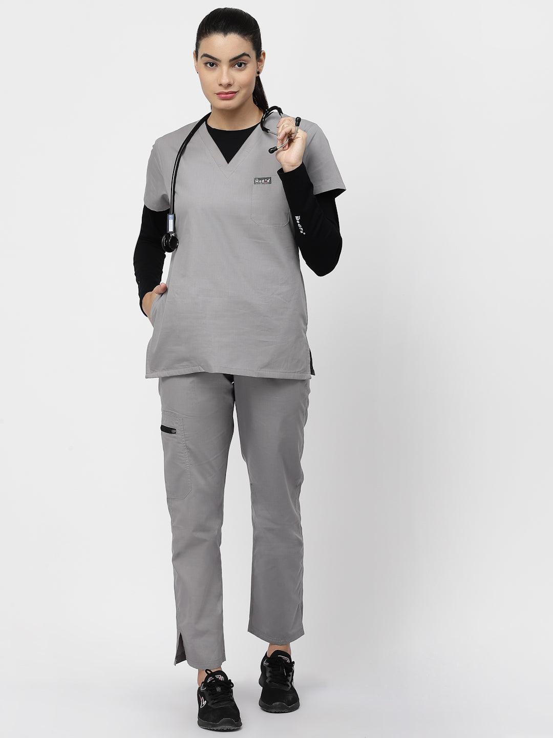 Classic Straight Pant Scrub - (Graphite) (Women's) - TheMedfa