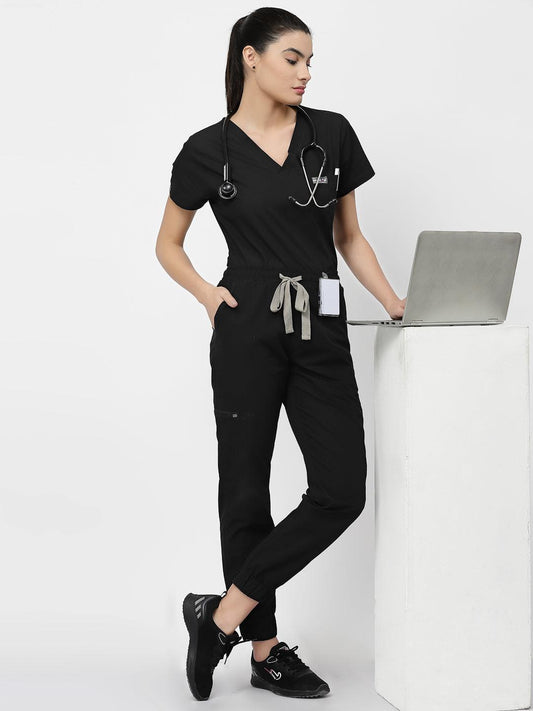 Classic Jogger Pant Scrub - (Black) (Women's) - TheMedfa