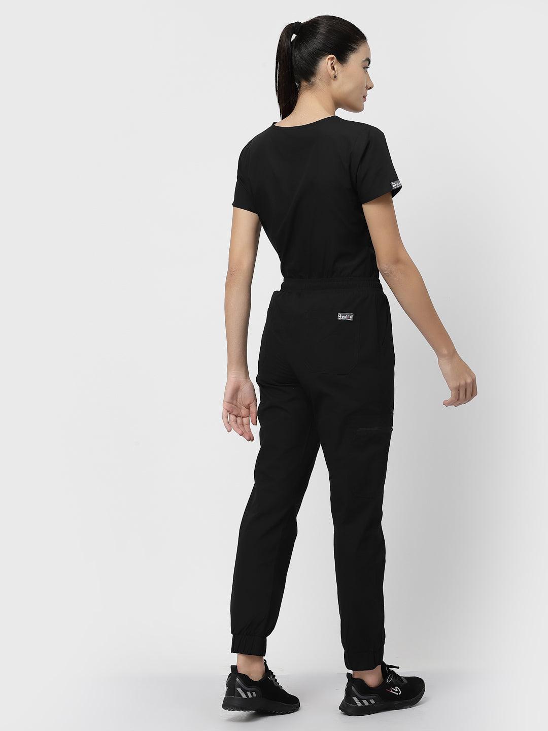 Classic Jogger Pant Scrub - (Black) (Women's) - TheMedfa
