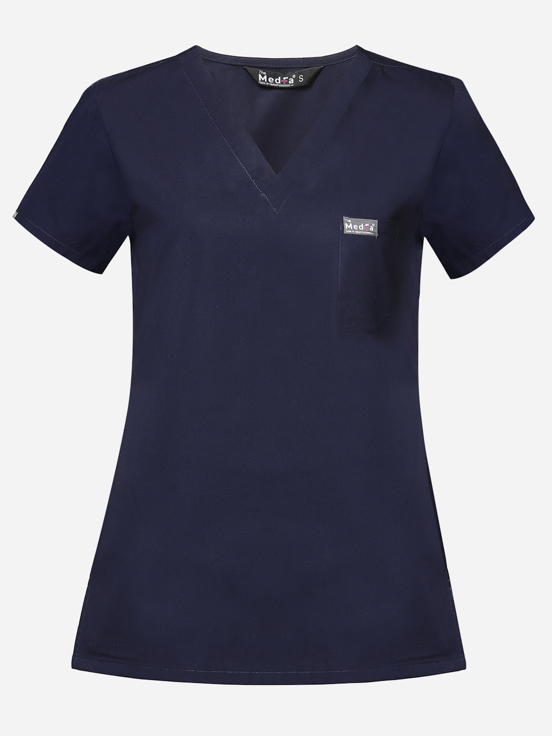 Classic Straight Pant Scrub Suit - (Navy Blue) (Women's)