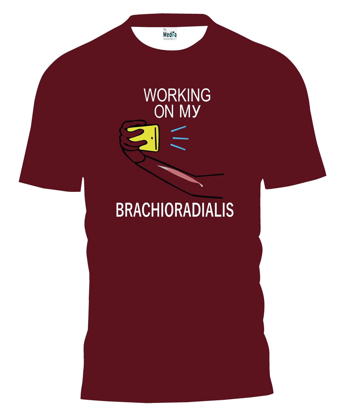 Working on my brachioradialis - Mens T-Shirt - TheMedfa