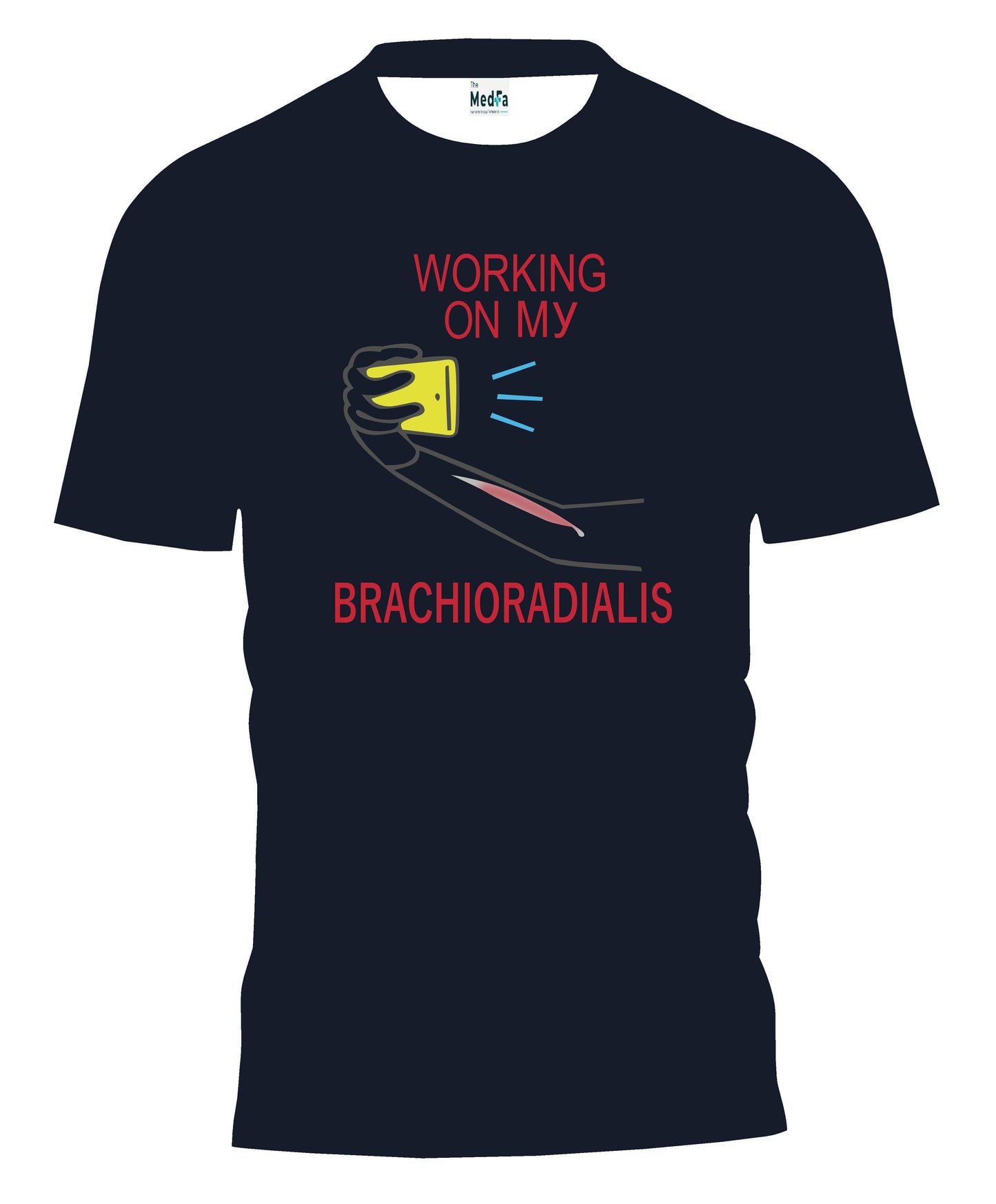 Working on my brachioradialis - Mens T-Shirt - TheMedfa