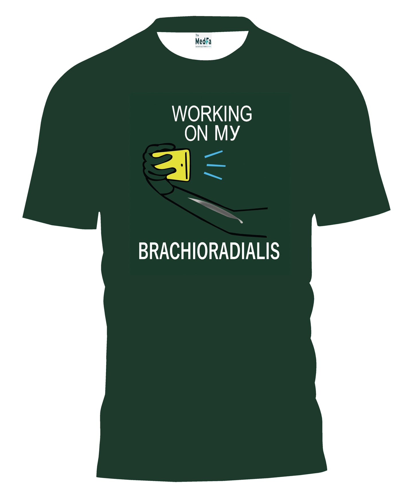 Working on my brachioradialis - Mens T-Shirt - TheMedfa