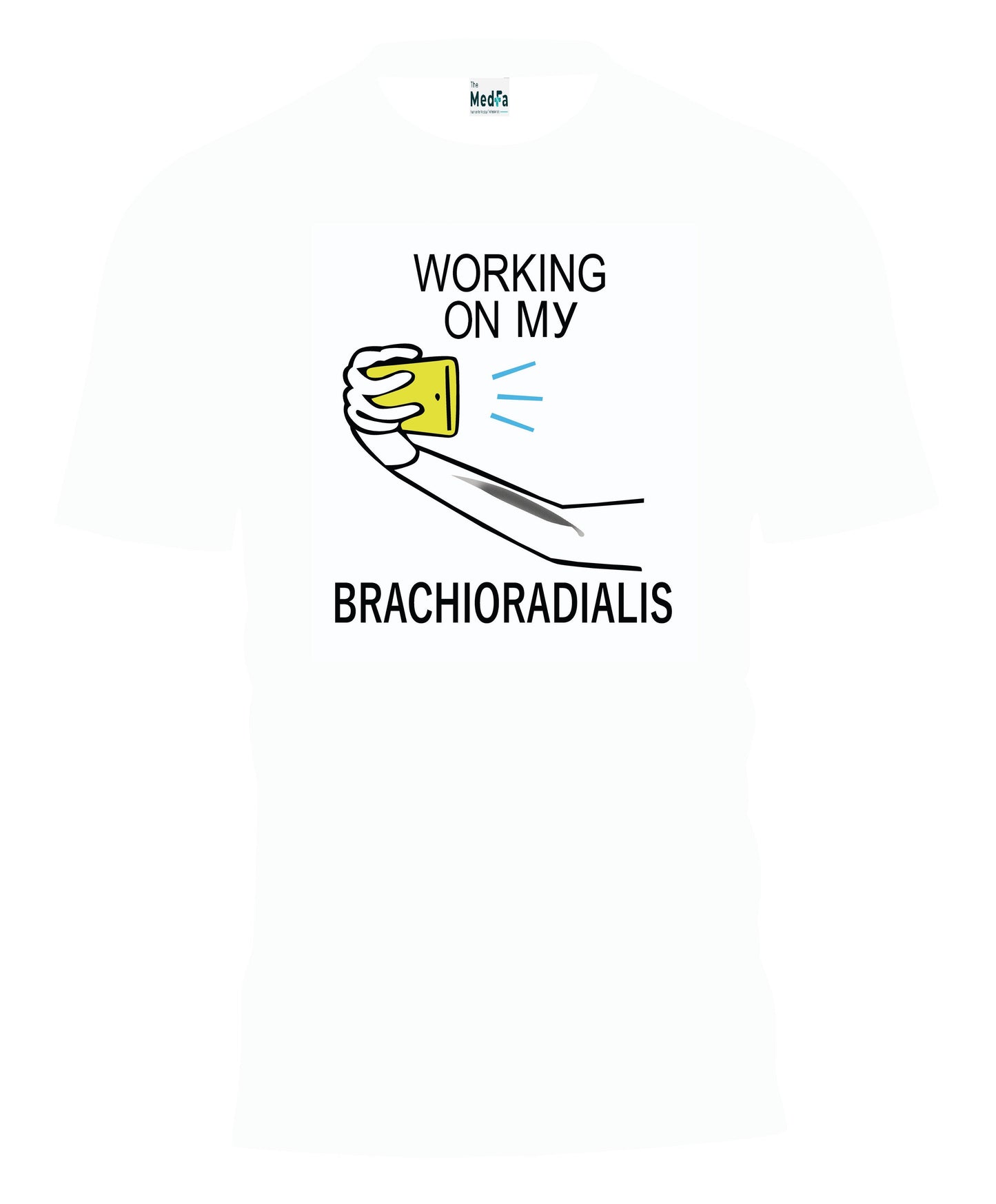 Working on my brachioradialis - Mens T-Shirt - TheMedfa