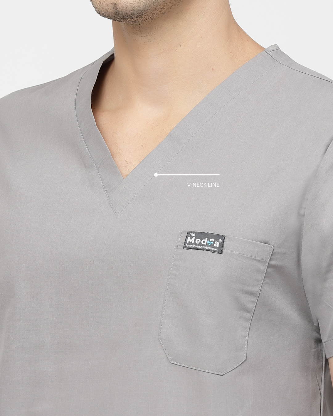 Classic Straight Pant Scrub Suit - (Graphite) (Men's)