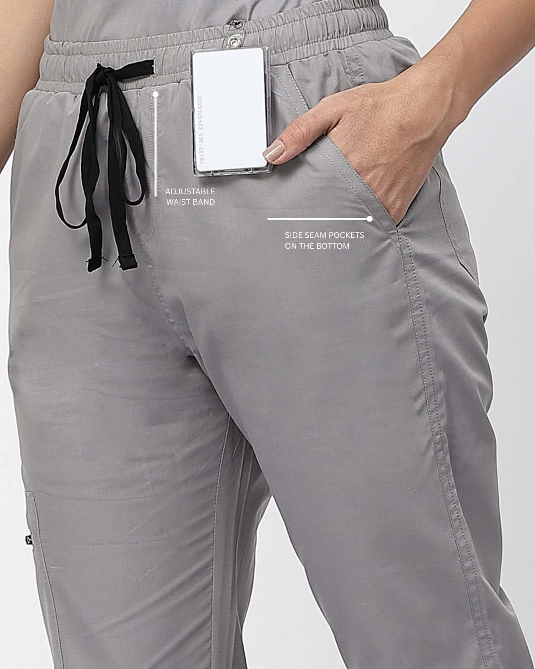 Classic Jogger Pant Scrub Suit - (Graphite) (Women's)