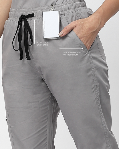 Classic Jogger Pant Scrub Suit - (Graphite) (Women's)