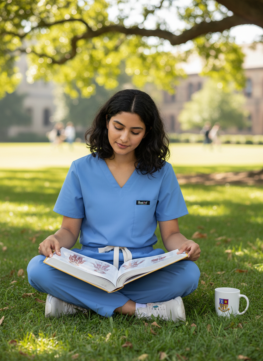 بدلة طبية أساسية - (أزرق سماوي) (نسائية)