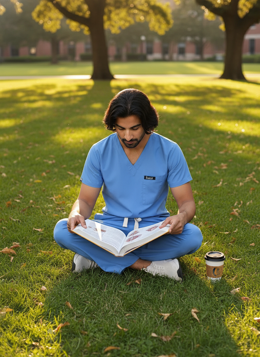 Essentail Scrub Suit - (Ceil Blue) (Men's)