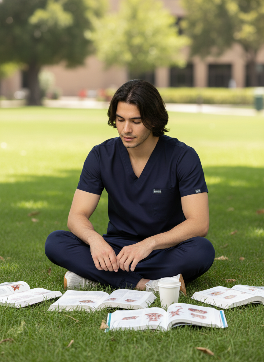 طقم بنطال رياضي كلاسيكي - (أزرق داكن) (رجالي)