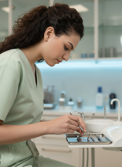 بدلة طبية أساسية - (لون اليشم) (نسائية)