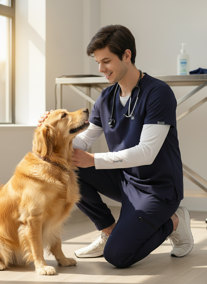 طقم بنطال رياضي كلاسيكي - (أزرق داكن) (رجالي)