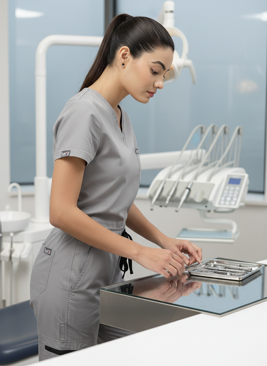 طقم ملابس رياضية كلاسيكي - (رمادي داكن) (نسائي)