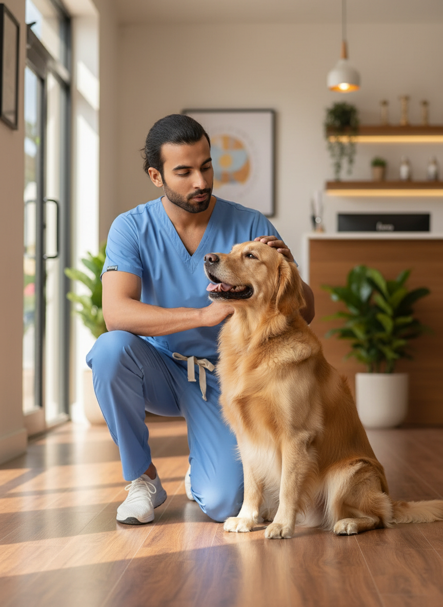 بدلة طبية أساسية - (أزرق سماوي) (رجالي)