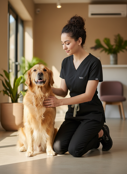 Essential Scrub Suit - (Black) (Women's)