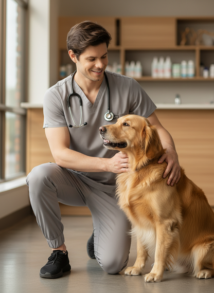 طقم بنطال رياضي كلاسيكي - (رمادي داكن) (رجالي)