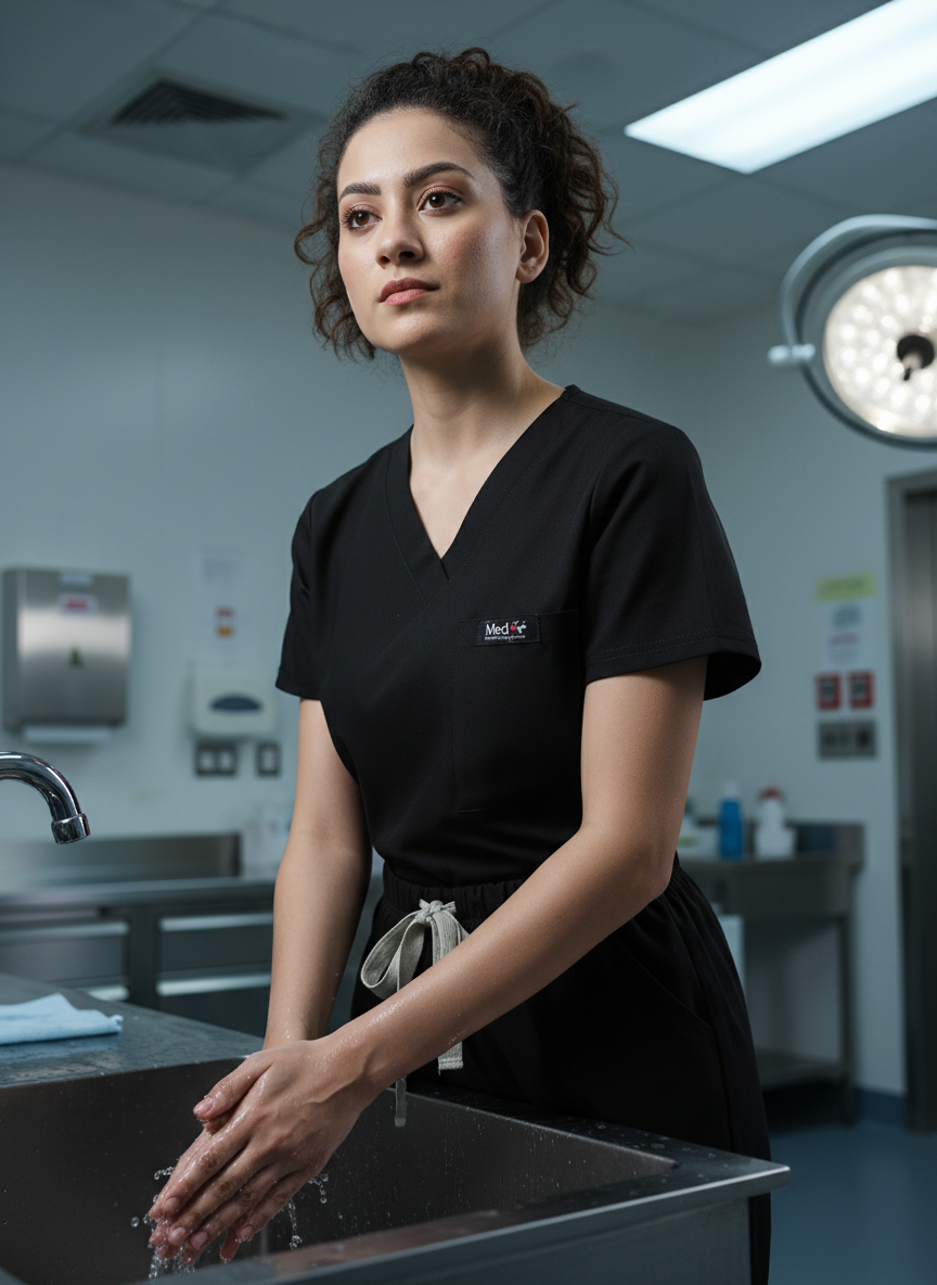 Essential Scrub Suit - (Black) (Women's)