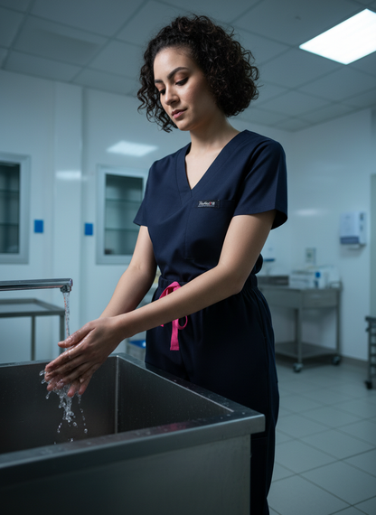 بدلة طبية أساسية - (كحلي) (نسائية)