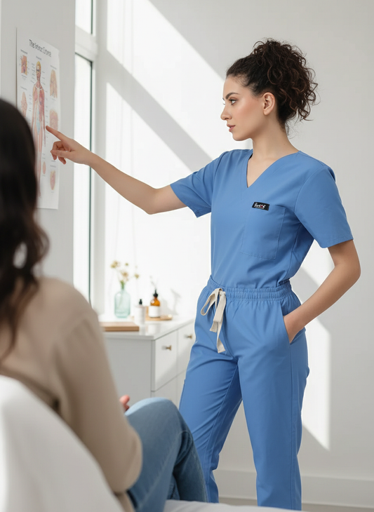 Essential Scrub Suit - (Ceil Blue) (Women's)