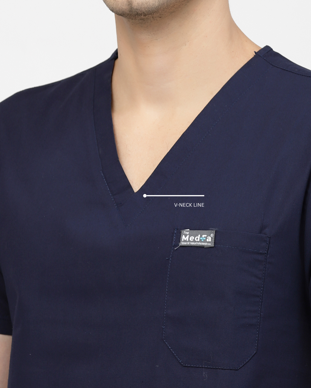 Classic Jogger Pant Scrub Suit - (Navy Blue) (Men's)