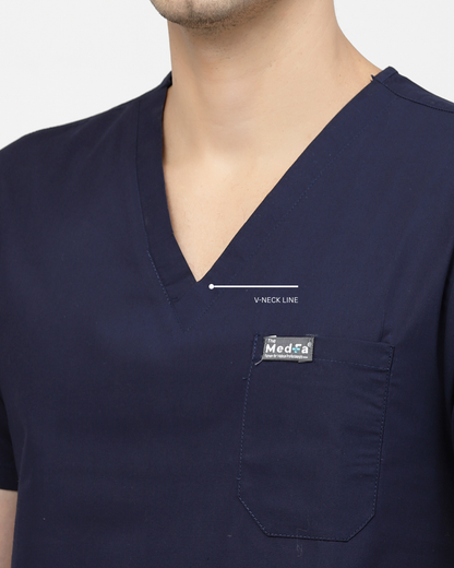 Classic Jogger Pant Scrub Suit - (Navy Blue) (Men's)