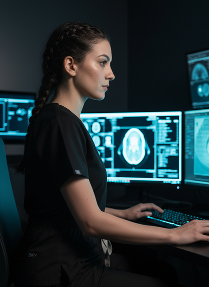 Essential Scrub Suit - (Black) (Women's)