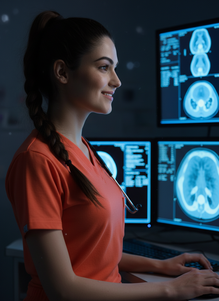 MedFa Dri-Fit Jogger Scrubs Suit-(Womens) (Coral)