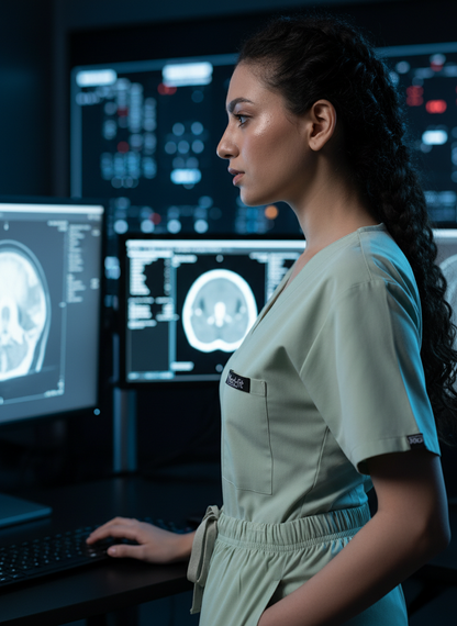 بدلة طبية أساسية - (لون اليشم) (نسائية)