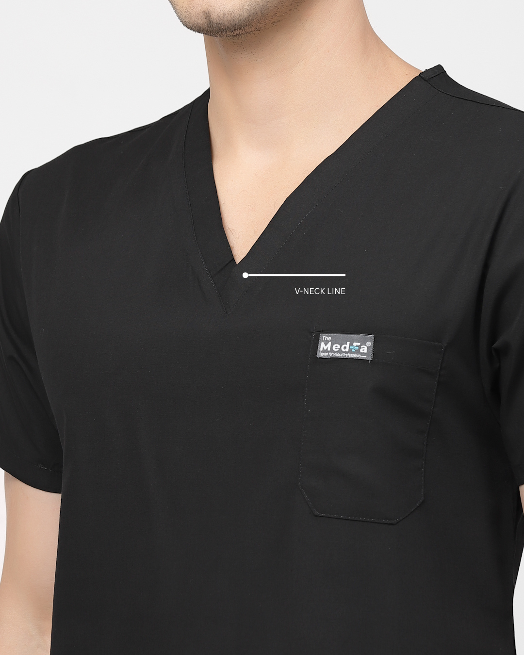 Classic Jogger Pant Scrub Suit - (Black) (Men's)