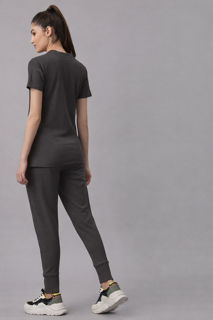 MedFa Dri-Fit Jogger Scrubs Suit-(Womens) (Grey)