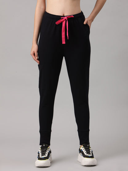 MedFa Dri-Fit Jogger Scrubs Suit-(Womens) (Black)