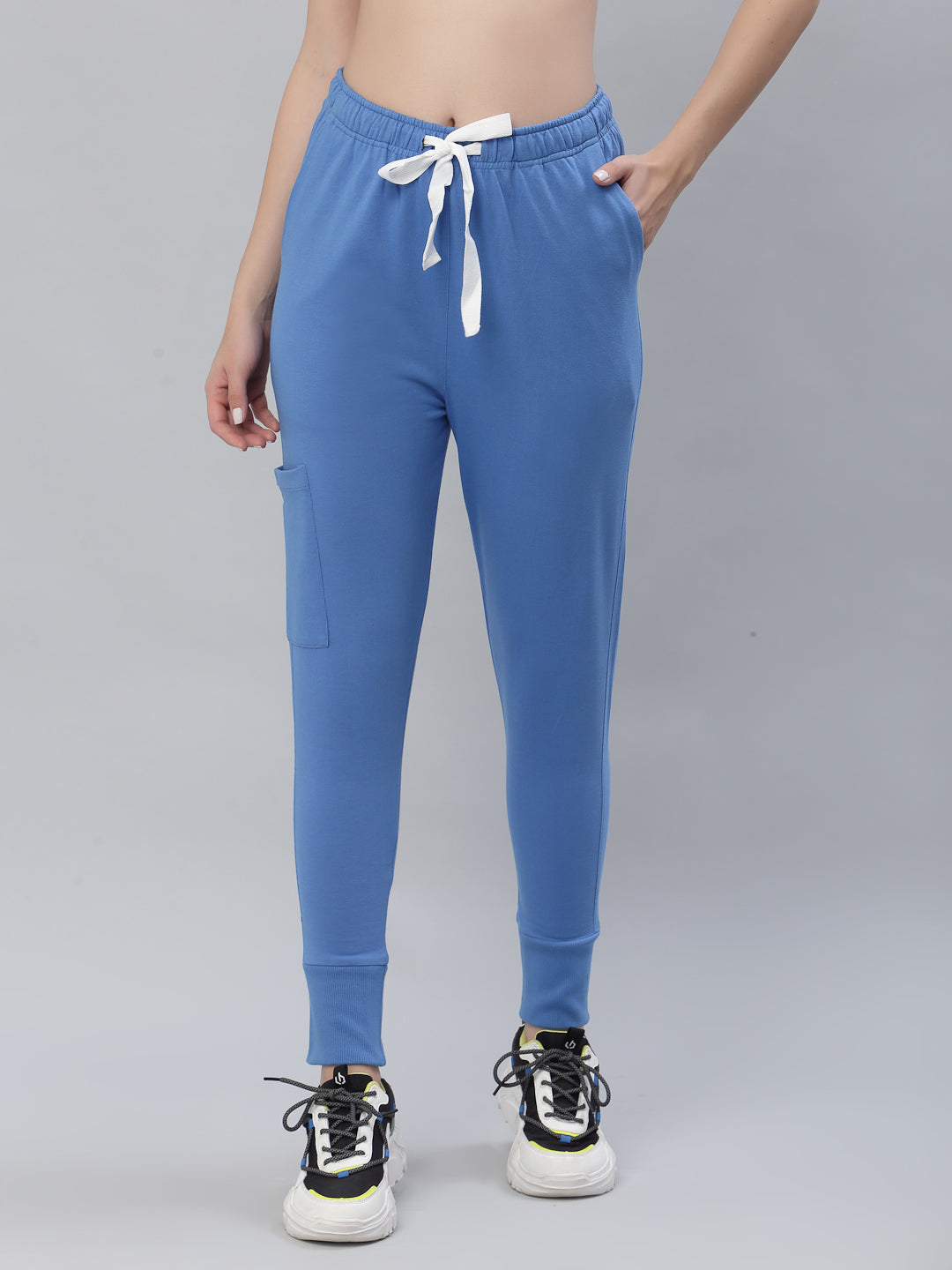 MedFa Dri-Fit Jogger Scrubs Suit-(Womens) (Ceil Blue)