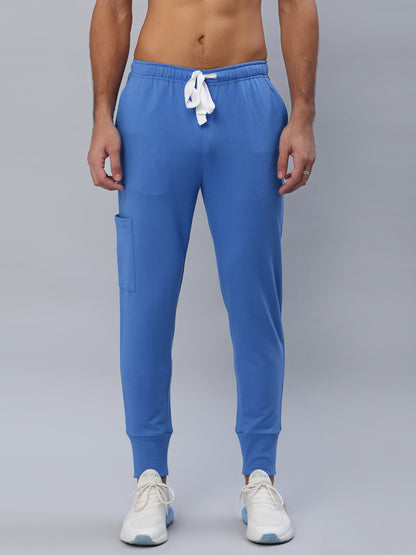 MedFa Dri-Fit Jogger Scrubs Suit-(Mens) (Ceil Blue)